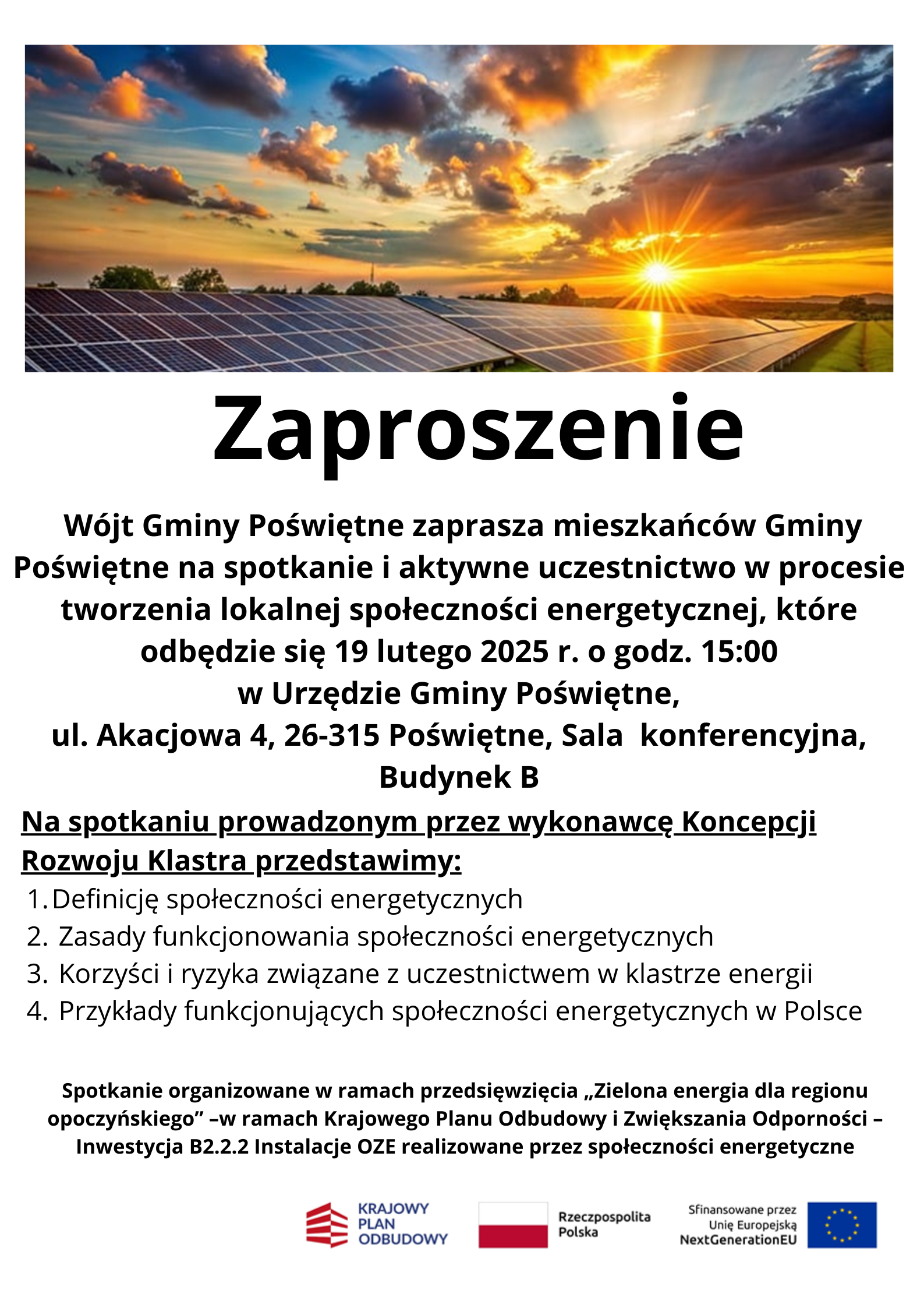 zaproszenie w formie graficznej