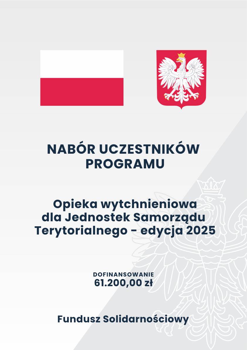 plakat informujący o naborze uczestników
